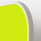 Raquette De Pickleball néon moderne chartreuse vert brillant plaine (Détail gauche)