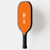 Raquette De Pickleball néon orange - monogrammes gras (Gauche)