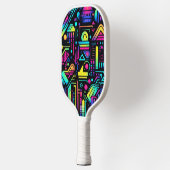 Raquette De Pickleball Neon Retro Tech Pickleball Paddle | 80s Gamer (Gauche)
