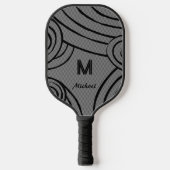 Raquette De Pickleball NeonLine 1 Grey Nom et initiales modifiables (Recto)