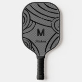 Raquette De Pickleball NeonLine 1 Grey Nom et initiales modifiables (Verso)