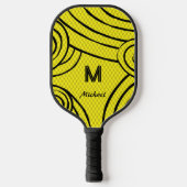 Raquette De Pickleball NeonLine 1 Jaune Nom et initiales modifiables (Recto)