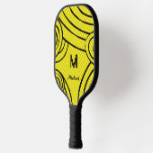 Raquette De Pickleball NeonLine 1 Jaune Nom et initiales modifiables (Gauche)