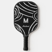 Raquette De Pickleball NeonLine 1 Noir Nom et initiales modifiables (Verso)