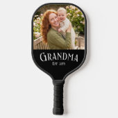 Raquette De Pickleball New Grandma Established Custom Name Year Photo (Verso)
