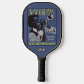 Raquette De Pickleball New Orleans Music nom personnalisé (Verso)