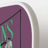 Raquette De Pickleball New Orleans Music nom personnalisé (Détail gauche)