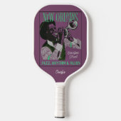 Raquette De Pickleball New Orleans Music nom personnalisé (Verso)