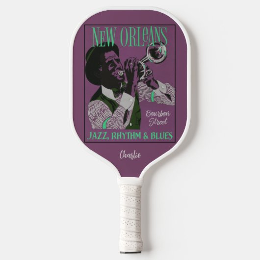 Raquette De Pickleball New Orleans Music nom personnalisé (Recto)