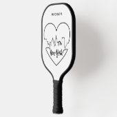 Raquette De Pickleball New York Heart nom personnalisé (Gauche)