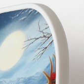 Raquette De Pickleball Noël/Hiver Deer Lodge (Détail gauche)