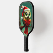 Raquette De Pickleball Noël rustique victorien de Cute Owl (Gauche)