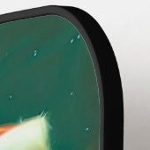 Raquette De Pickleball Noël rustique victorien de Cute Owl (Détail gauche)