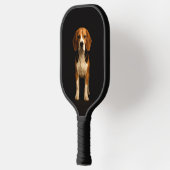 Raquette de Pickleball Noir 4 Luxe, Beagle Gentil (Gauche)