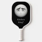 Raquette de Pickleball Noir et Blanc (Verso)