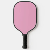 Raquette De Pickleball Noir et blanc Fatigue Monogramme rose (Verso)