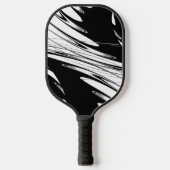 Raquette De Pickleball Noir et Blanc Moderne (Recto)