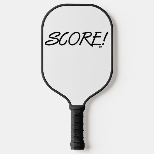Raquette de pickleball noire et blanche Score (Recto)