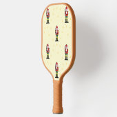 Raquette De Pickleball Noisette de Noël motif sur jaune (Gauche)