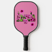 Raquette de Pickleball Nom Angela Floral (Verso)