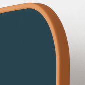 Raquette De Pickleball Nom Bleu Monogramme Simple minimal mignon Cool ten (Détail gauche)