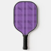 Raquette De Pickleball Nom carreaux violet moderne (Verso)