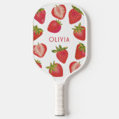 Raquette De Pickleball Nom de fraise personnalisé (Recto)
