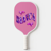 Raquette De Pickleball Nom de la bianca florale, Pickleball Paddle (Recto)