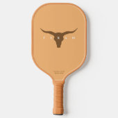 Raquette De Pickleball Nom de l'équipe de volley-ball moderne du Texas Lo (Verso)