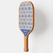 Raquette De Pickleball Nom de l'équipe/du club de monogramme mignon avec (Gauche)