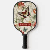 Raquette De Pickleball Nom de monogramme assez Vintage (Verso)