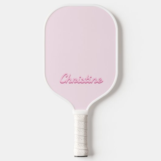 Raquette De Pickleball Nom de script moderne simple Monogramme (Recto)