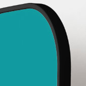 Raquette De Pickleball Nom de script turquoise moderne pickleball paddle (Détail gauche)