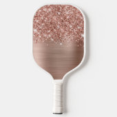 Raquette De Pickleball Nom du glamour or Rose Glitt (Verso)