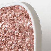 Raquette De Pickleball Nom du glamour or Rose Glitt (Détail gauche)