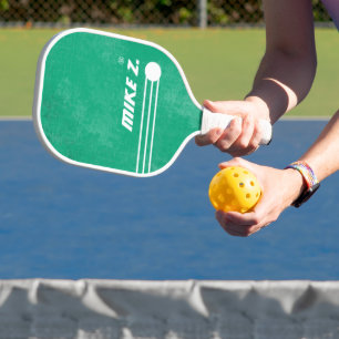 Raquette De Pickleball Nom du lecteur Bleu vert vieilli