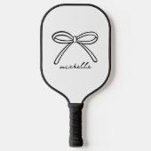 Raquette De Pickleball Nom du monogramme de jolie cale (Recto)