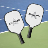 Raquette De Pickleball Nom du monogramme initial