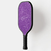 Raquette De Pickleball Nom du script de parties scintillant violet pagaie (Gauche)