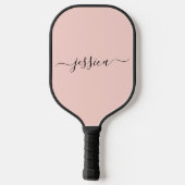 Raquette De Pickleball Nom du script rose vif pickleball paddle (Verso)