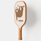 Raquette De Pickleball Nom et couleur personnalisés Sloth (Gauche)