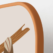 Raquette De Pickleball Nom et couleur personnalisés Sloth (Détail gauche)