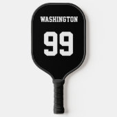 Raquette De Pickleball Nom et numéro du sport personnalisé (Recto)