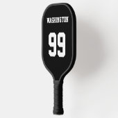 Raquette De Pickleball Nom et numéro du sport personnalisé (Gauche)