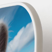 Raquette De Pickleball Nom et texte personnalisés Pérou Llama (Détail gauche)