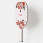 Raquette De Pickleball Nom floral élégant (Gauche)