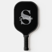 Raquette De Pickleball Nom initial du monogramme (Recto)
