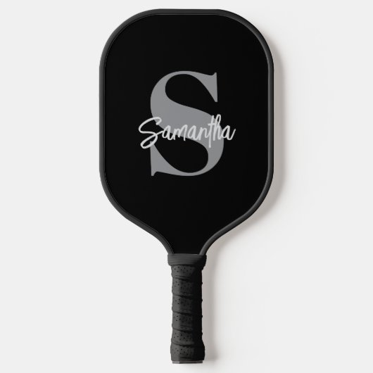 Raquette De Pickleball Nom initial du monogramme (Recto)