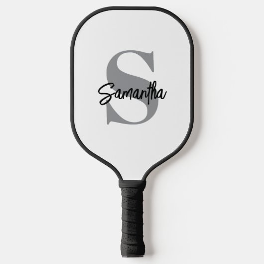 Raquette De Pickleball Nom initial du monogramme (Recto)