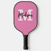 Raquette De Pickleball Nom initial du monogramme customisé (Recto)